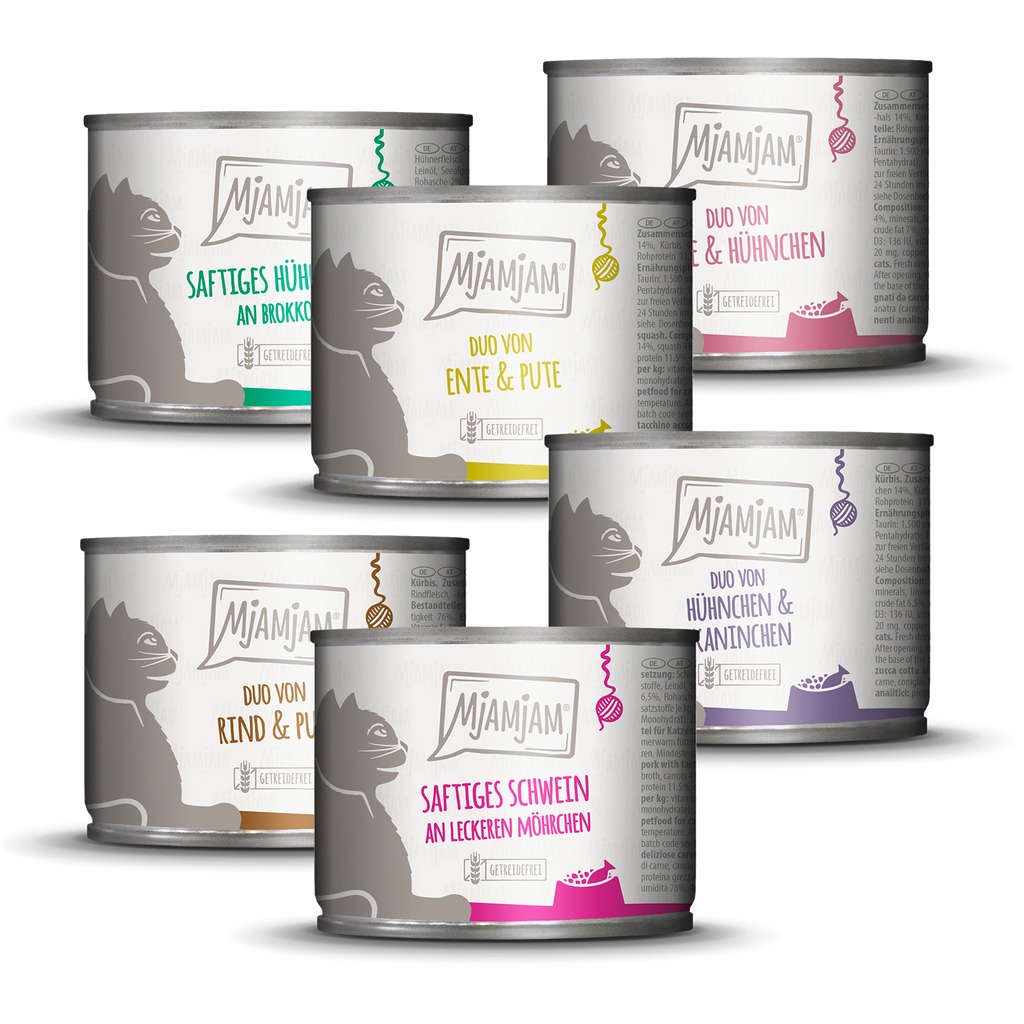 MjAMjAM - Mixpaket 6 für deine Katze 6 x 200g