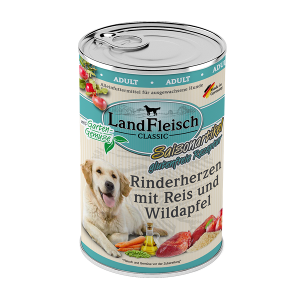 Landfleisch Rinderherz & Wildapfel