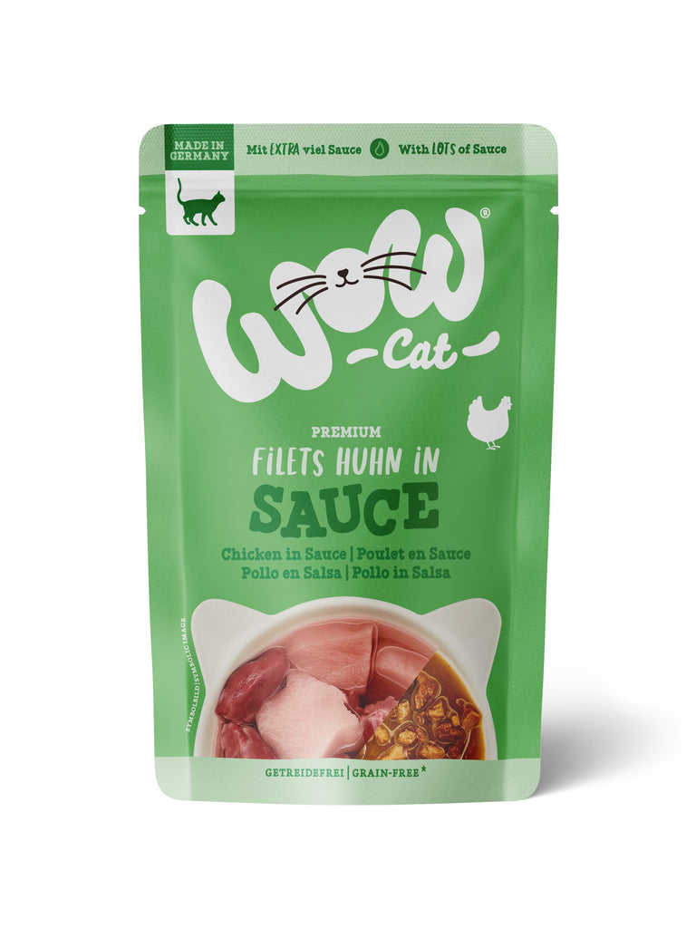 WOW CAT Huhn in Sauce 8x 85g