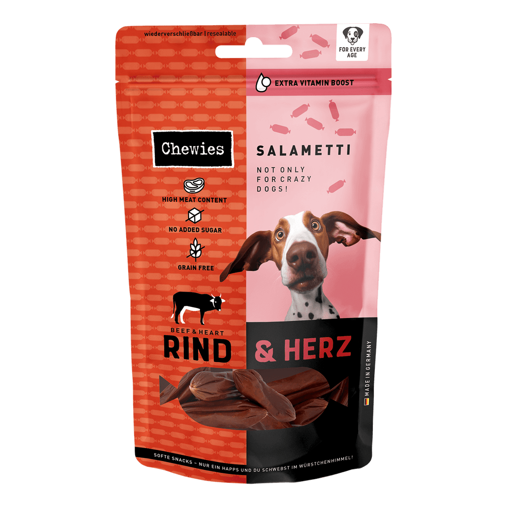 Chewies Salametti Rind mit Herz 200g