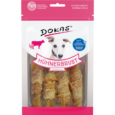 Dokas Dog Snack Hühnerbrust Kaurolle