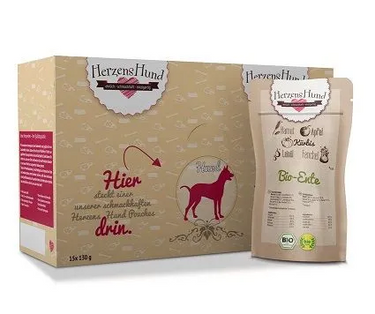 Herzenshund Bio Ente mit Bio Gemüse