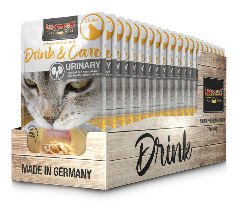 LEONARDO Drink and Care Urinary Chicken 20x 40g