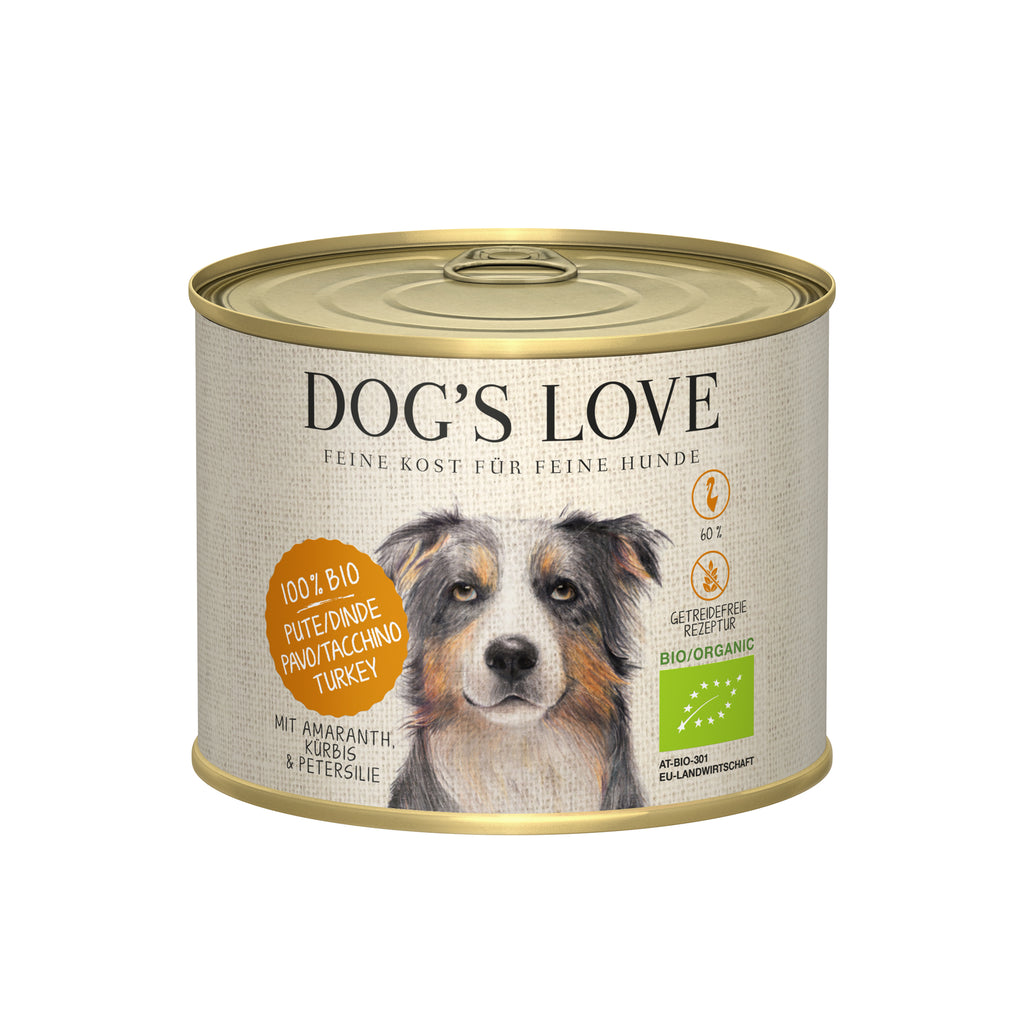 DOG'S LOVE Nassfutter BIO Pute