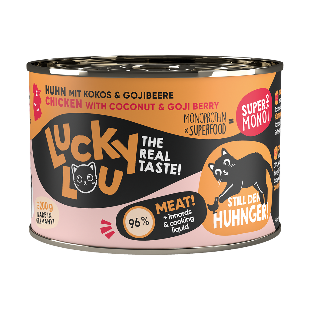 Lucky Lou Super Mono² Huhn mit Kokos & Gojibeere