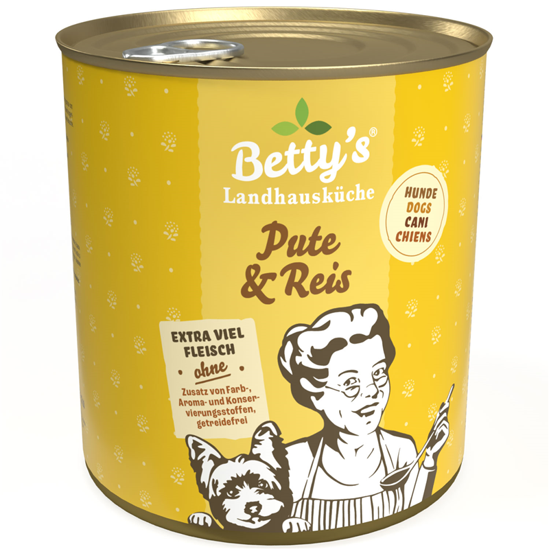 Betty's Landhausküche Dog Pute & Reis