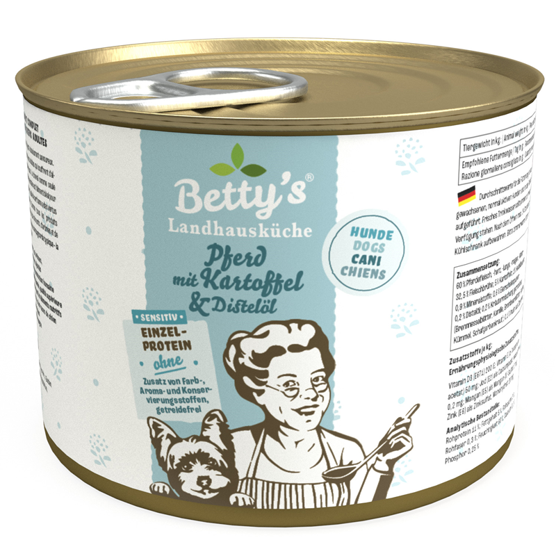 Betty's Landhausküche Dog Sensitiv Pferd & Kartoffel