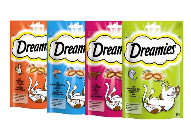 Dreamies Katzensnacks - Probierpaket 4x 60g